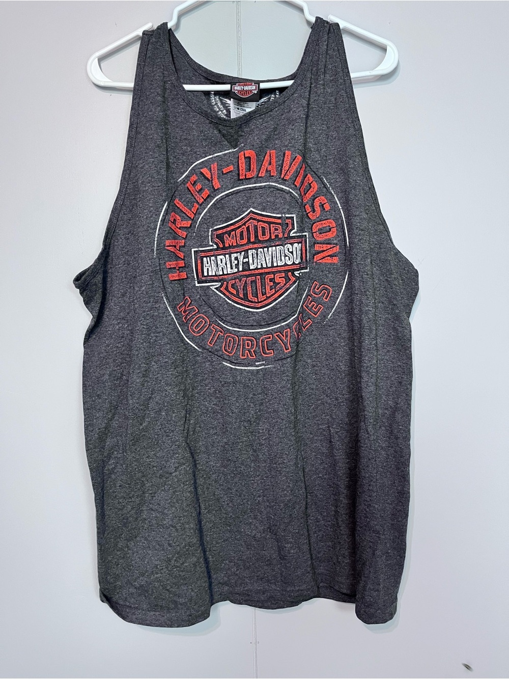 Harley-Davidson Moncton NB Canada Gray Graphic Tank Top Mens XL Biker Motorcycle